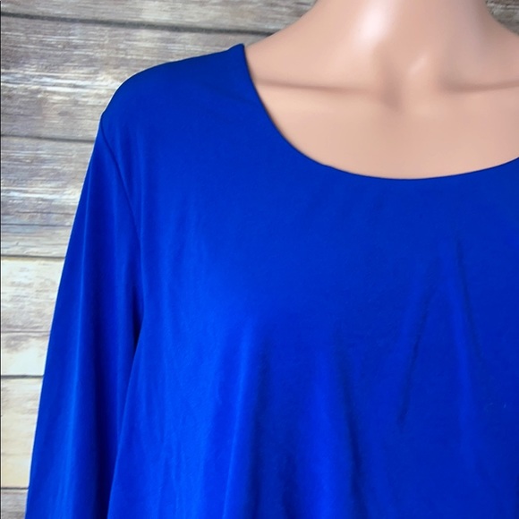 Susan Graver Blue Blouse - Picture 2 of 7